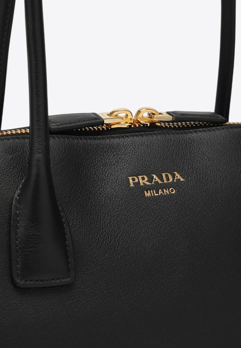 Prada Large Logo Leather Tote Bag Black 1BG522OOO2CYS/O_PRADA-F0002