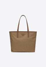 Prada Logo Monogram Tote Bag Caramel 1BG552OOO2HGX/Q_PRADA-F098L