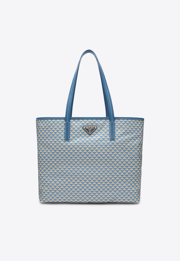 Prada Printed Re-Nylon Tote Bag Light Blue 1BG552OOO2HGX/Q_PRADA-F0V98