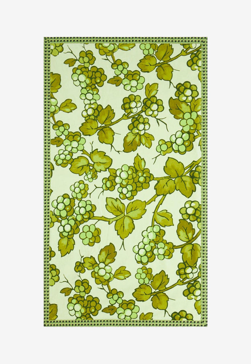 Etro Berry Print Beach Towel 1D051-9022 0500 Green