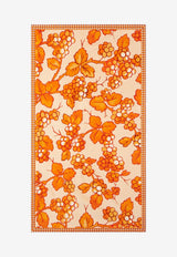 Etro Berry Print Beach Towel 1D051-9022 0750 Orange