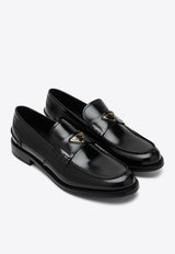 Prada Brushed Leather Loafers Black 1D813NA020055/Q_PRADA-F0002