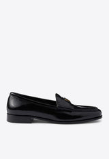 Prada Triangle Logo Patent Leather Loafers Black 1D843N020H27/Q_PRADA-F0002