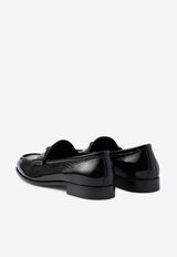 Prada Triangle Logo Patent Leather Loafers Black 1D843N020H27/Q_PRADA-F0002