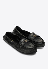 Prada Vintage-Effect Nappa Leather Loafers Black 1D922N0056H3/Q_PRADA-F0002