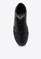 Prada Downtown Logo Leather Sneakers Black 1E792MDD303LPH/P_PRADA-F0002