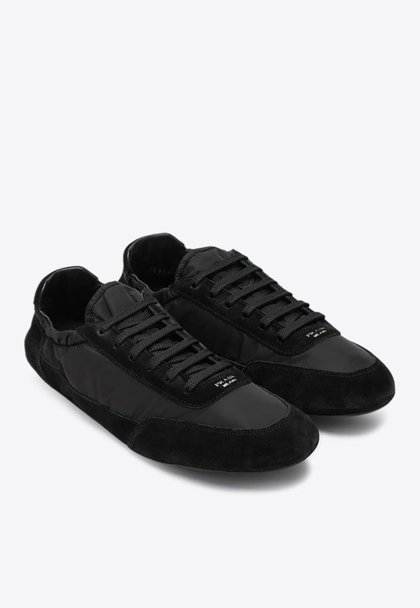 Prada Re-Nylon and Suede Collapse Sneakers Black 1E959N005D7C/Q_PRADA-F0002