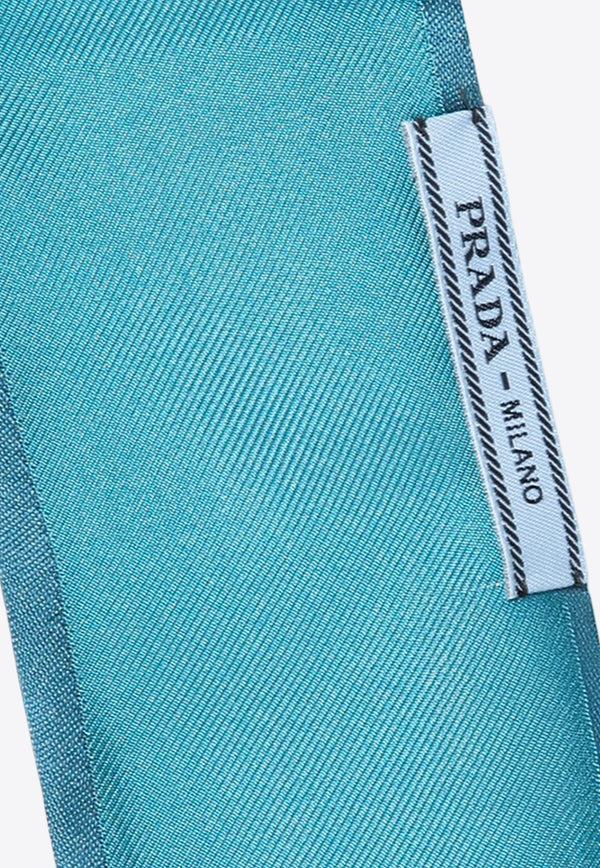 Prada Printed Silk Twill Scarf Turquoise 1FF0082C8S/Q_PRADA-F0136