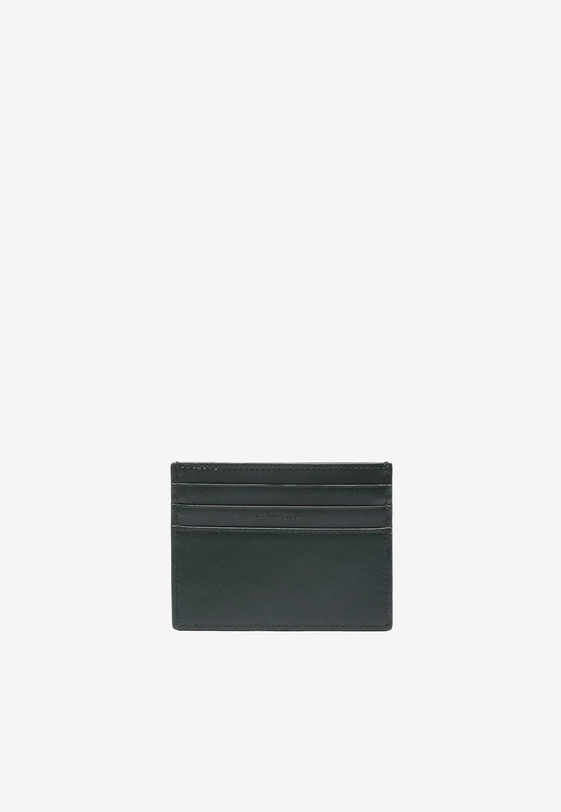 Etro Logo Embossed Leather Cardholder 1H769-2201 0500 Black