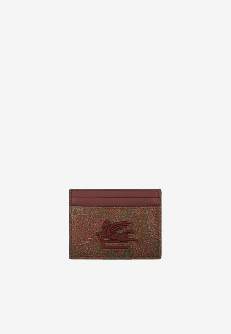 Etro Paisley Logo Cardholder 1H769-7863 0600 Multicolor