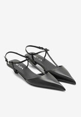 Prada 35 Leather Slingback Pumps Black 1I535N035070/O_PRADA-F0002