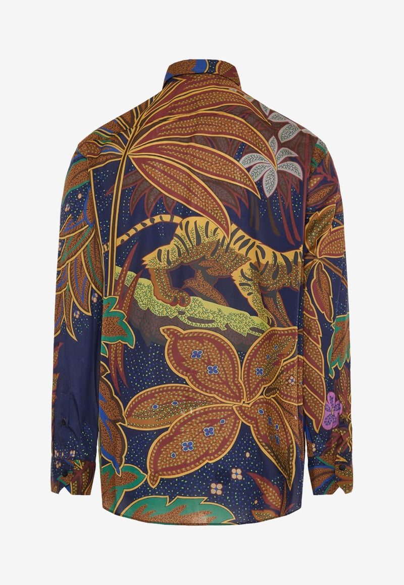 Etro Graphic Print Shirt 1K870-5730 0200 Multicolor