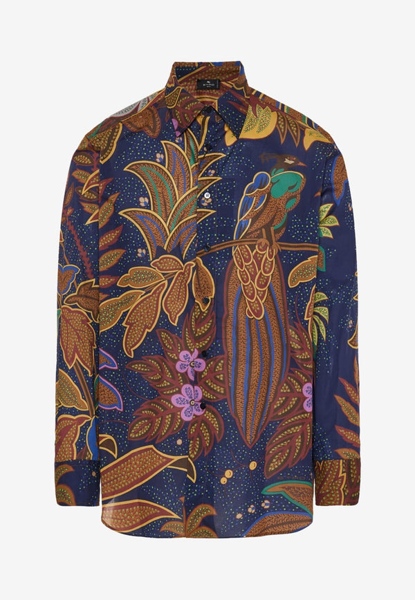 Etro Graphic Print Shirt 1K870-5730 0200 Multicolor