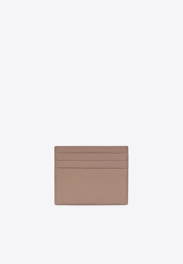 Prada Triangle Logo Cardholder in Saffiano Leather Powder 1MC025QHH/Q_PRADA-F0236