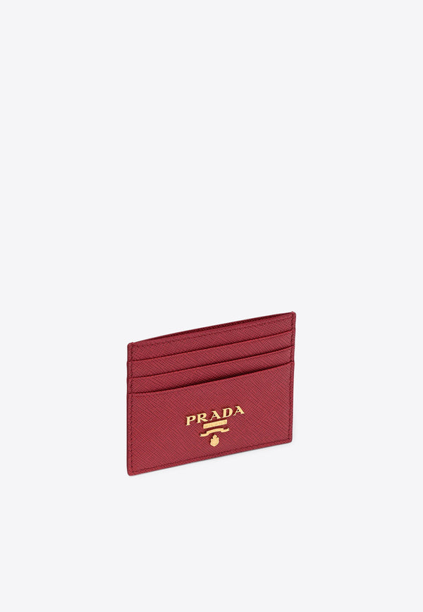 Prada Logo Lettering Saffiano Leather Cardholder Red 1MC025QWA/Q_PRADA-F068Z