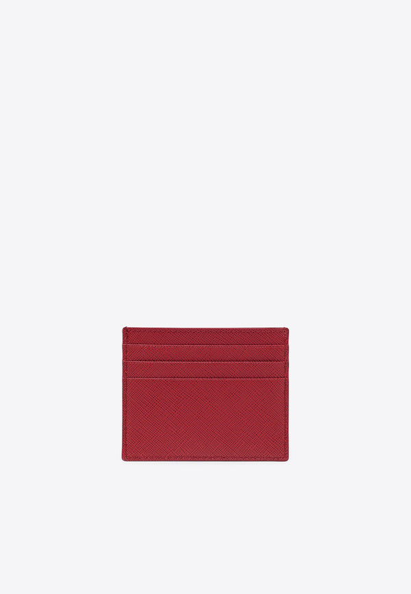 Prada Logo Lettering Saffiano Leather Cardholder Red 1MC025QWA/Q_PRADA-F068Z