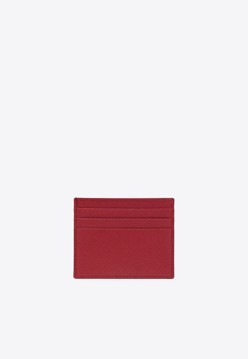 Prada Logo Lettering Saffiano Leather Cardholder Red 1MC025QWA/Q_PRADA-F068Z