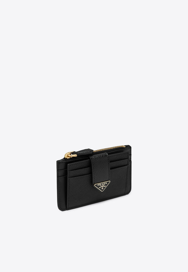 Prada Triangle Logo Leather Cardholder Black 1MC0382C7X/Q_PRADA-F0002