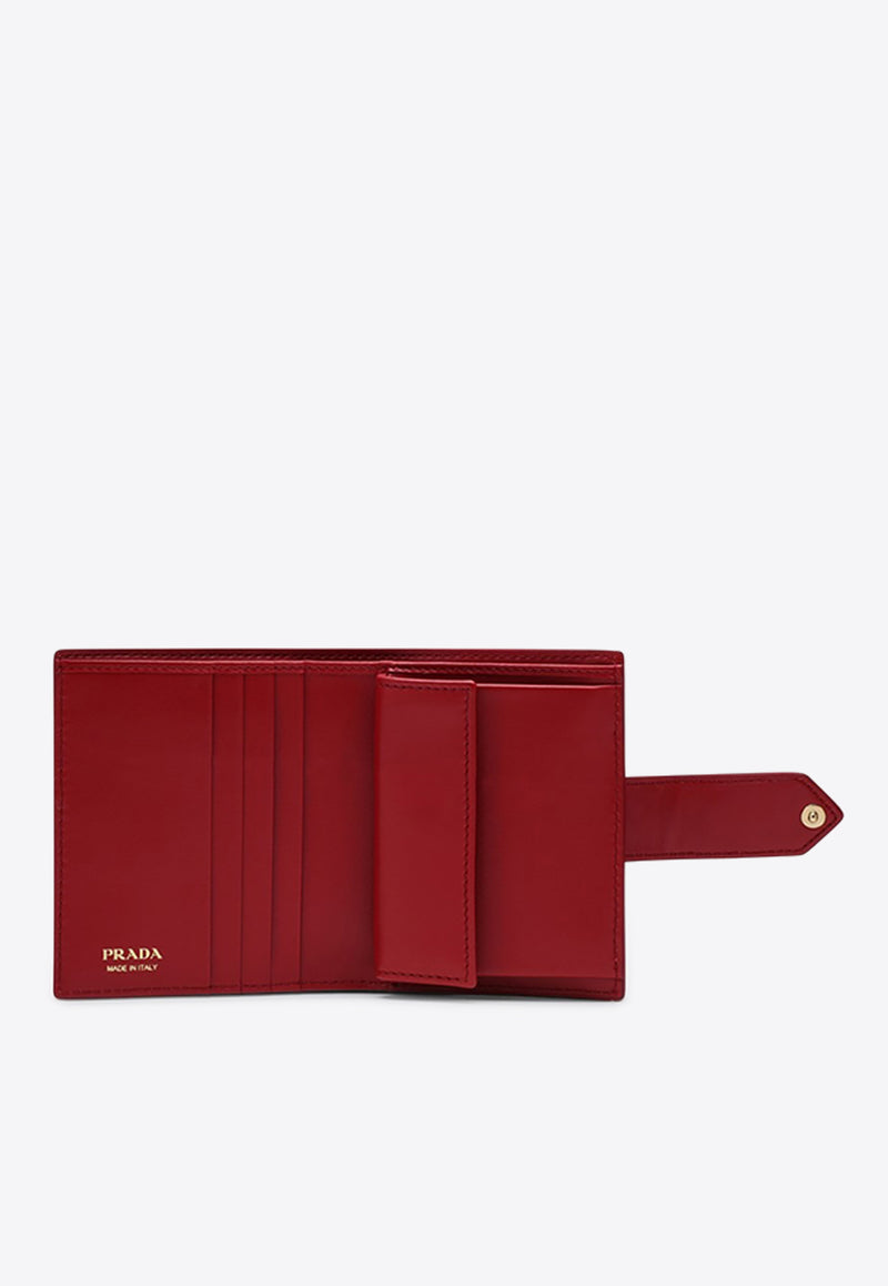 Prada Small Saffiano Leather Bi-Fold Wallet Red 1MV2042C7X/Q_PRADA-F068Z