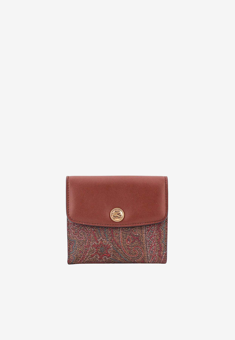 Etro Paisley Tri-Fold Wallet 1N925-8502 0100 Multicolor