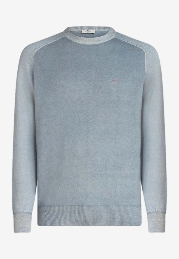 Etro Logo Wool Sweater 1N933-9294 0251 Blue