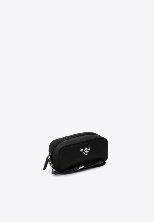 Prada Re-Nylon Zip-Up Vanity Pouch Black 1NS175R067/P_PRADA-F0002