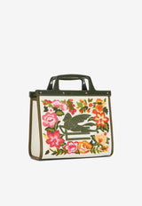 Etro Small Love Trotter Floral Tote Bag Multicolor 1P023-7119 8000