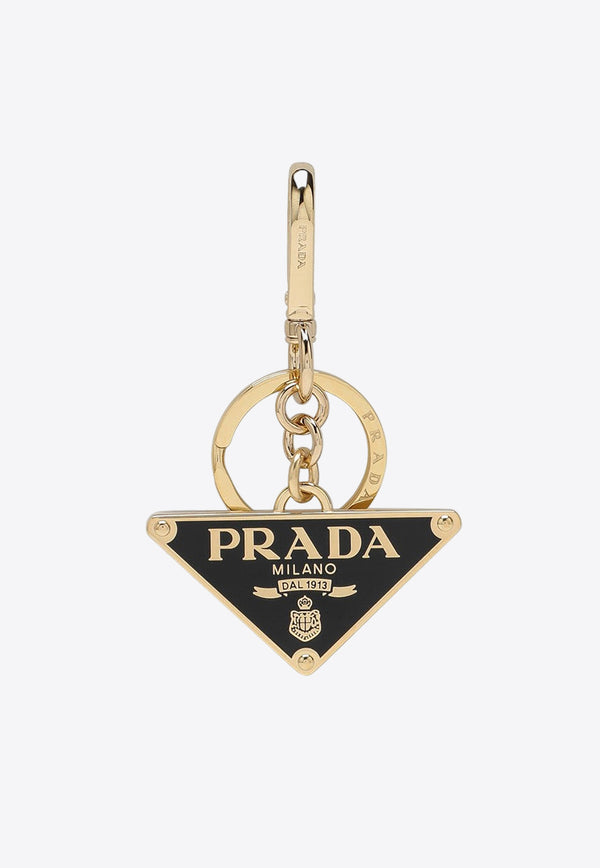 Prada Triangle Logo Metal Keyring Gold 1PS05766A/P_PRADA-F019F