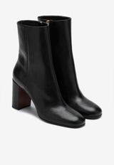 Prada 85 Leather Mid-Calf Boots Black 1T631N085070/P_PRADA-F0002