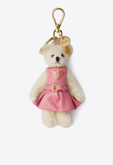 Prada Teddy Bag Charm with Metal Ring White 1TO0442A8V/Q_PRADA-F0009