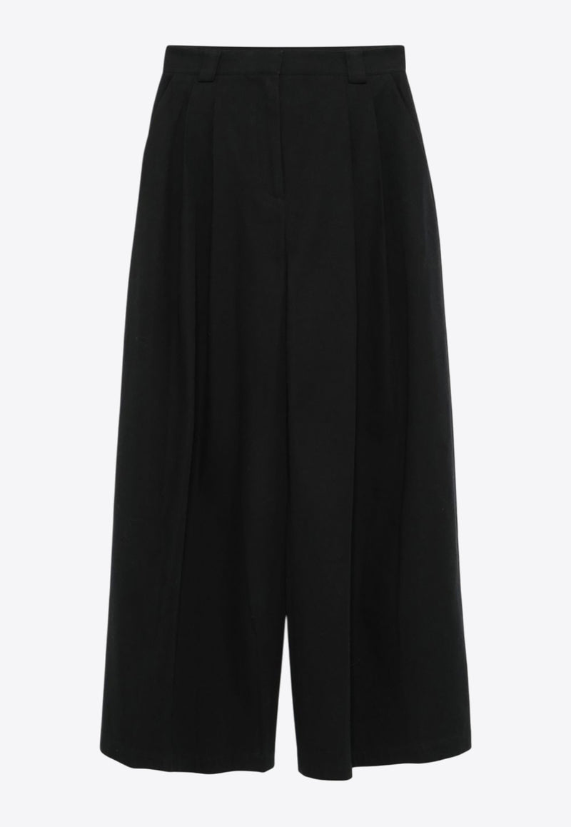 Alexander Wang Wide-Leg Wool Pants Black 1WC4244778BLACK