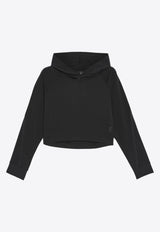 On Running Movement Cropped Hoodie Black 1WE30100553BLACK