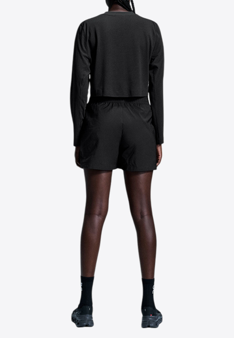 On Running Active Long-Sleeved Cropped T-shirt Black 1WE30440553BLACK