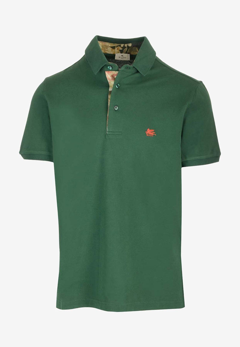 Etro Logo Embroidered Polo T-shirt Green 1Y142-9292 0500