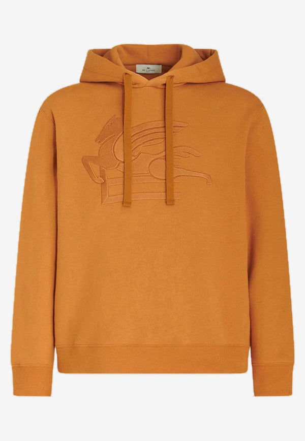 Etro Logo Embroidered Hooded Sweatshirt Caramel 1Y526-9291 0150