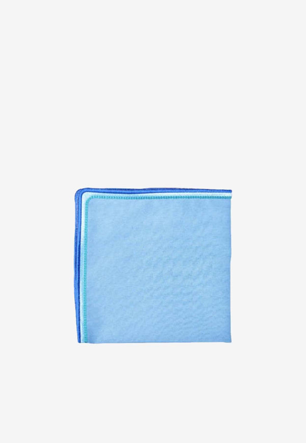 Stitch Embroidered Napkin Set - Set of 2 Blue  ALM0010NB