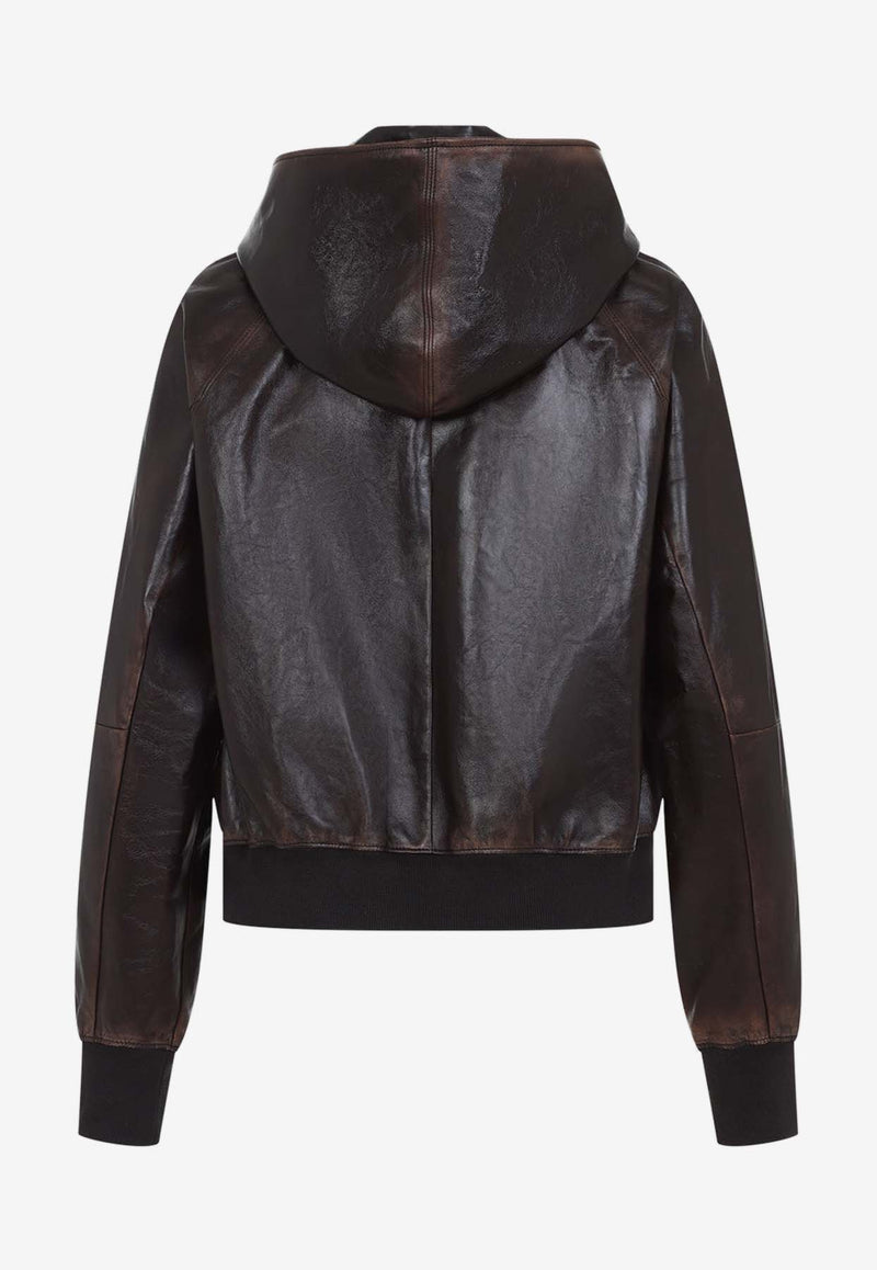 Zip-Up Leather Jacket