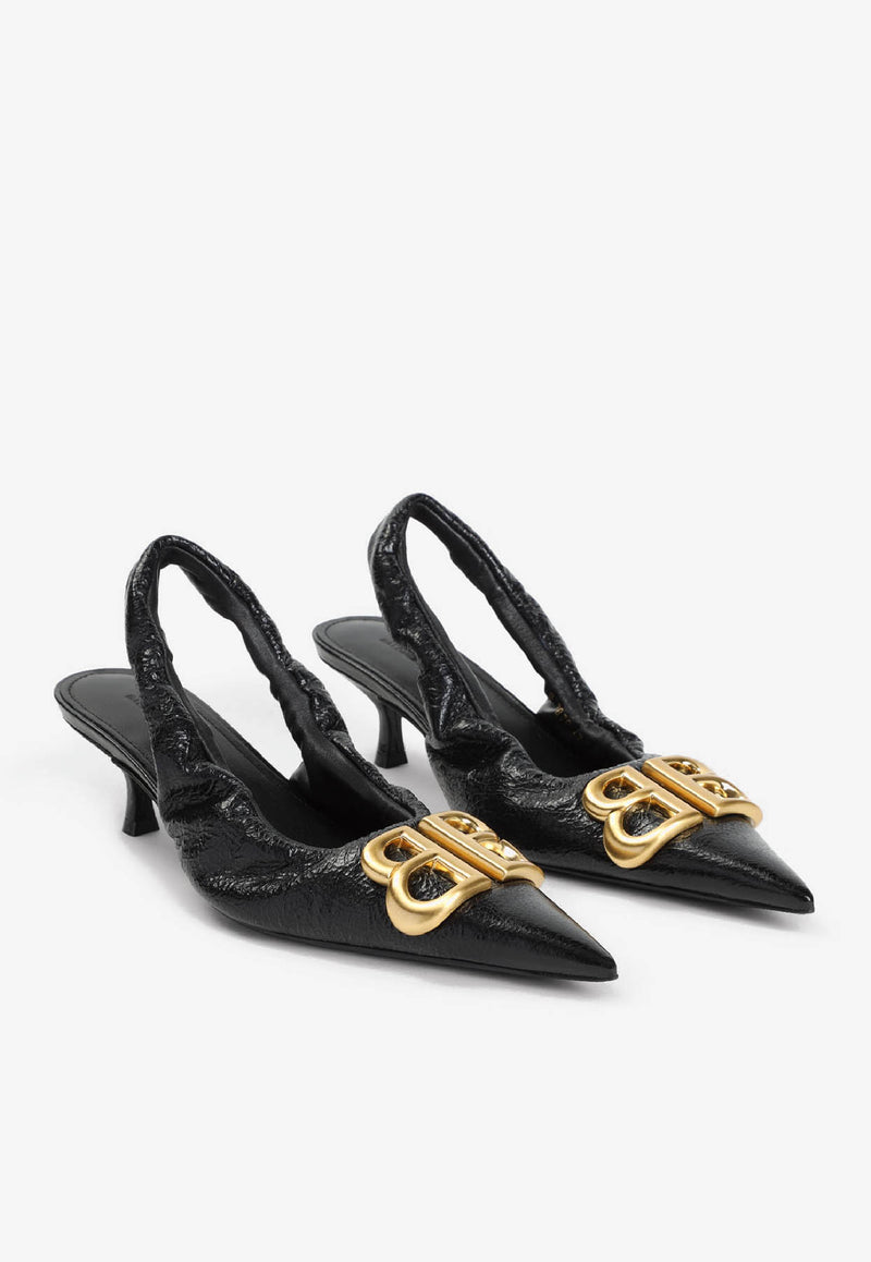 Monaco 50 Slingback Leather Pumps