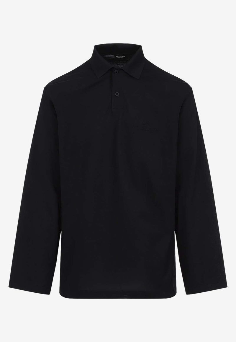 Long-Sleeved Polo T-shirt