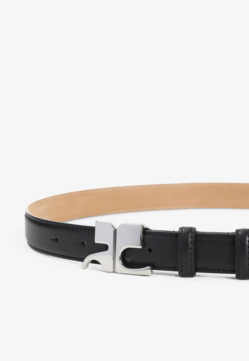 Logo Leather Belt