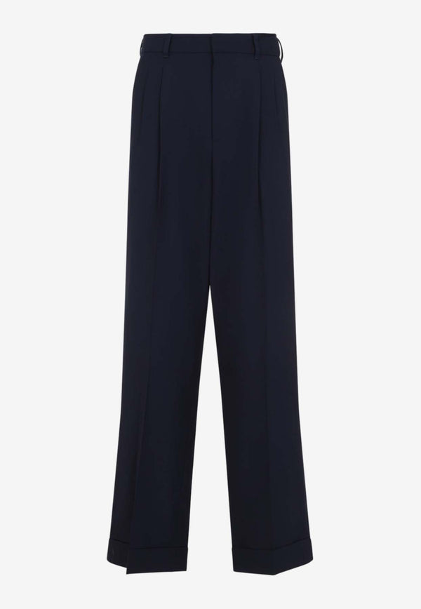 Front Pleat Wool Pants