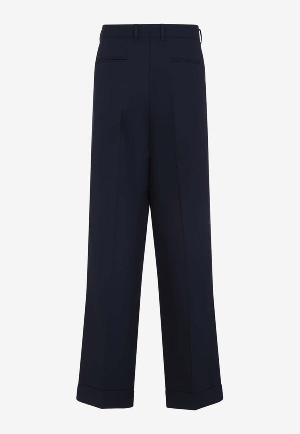 Front Pleat Wool Pants