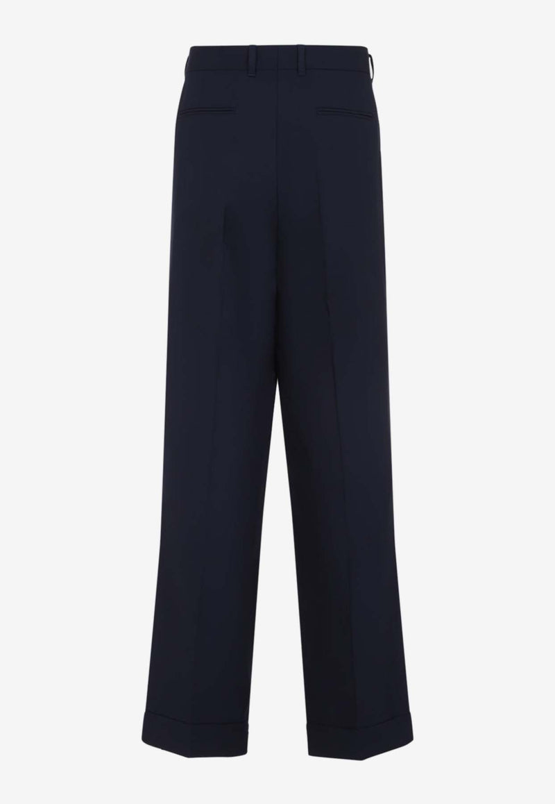 Front Pleat Wool Pants