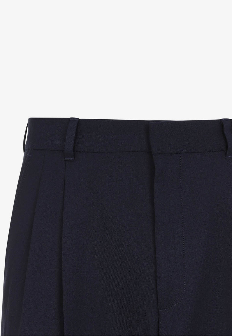 Front Pleat Wool Pants