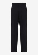 Straight-Leg Wool Pants