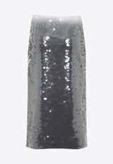 Toano Sequined Midi Skirt