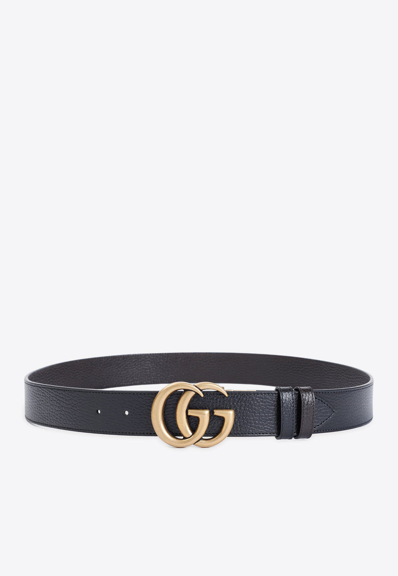 Reversible GG Buckle Leather Belt