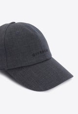 Logo-Embroidered Wool Cap