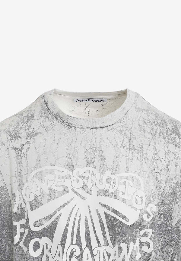 Plaster Print Crewneck T-shirt