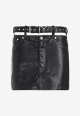 Faux Leather Mini Skirt